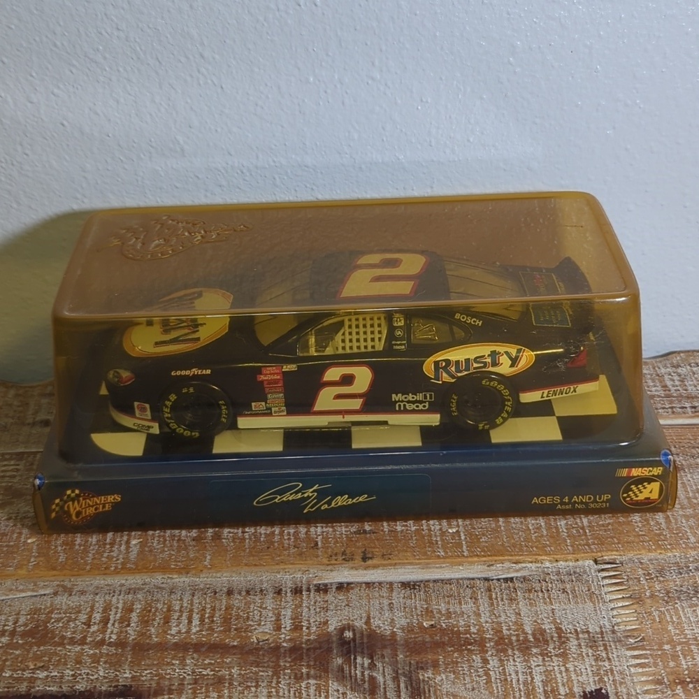 2002 Winners Circle Rusty Wallace #2 Mobil 1 Lennox Ford 1:24 NASCAR